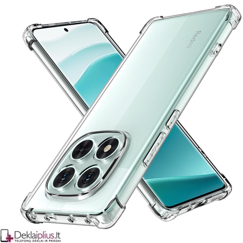 Silikoninis-Anti shock dėklas - permatomas (Xiaomi Redmi Note 14 Pro 5G/Poco X7 5G) Silikoninis-Anti shock dėklas - permatomas (Xiaomi Redmi Note 14 Pro 5G/Poco X7 5G)